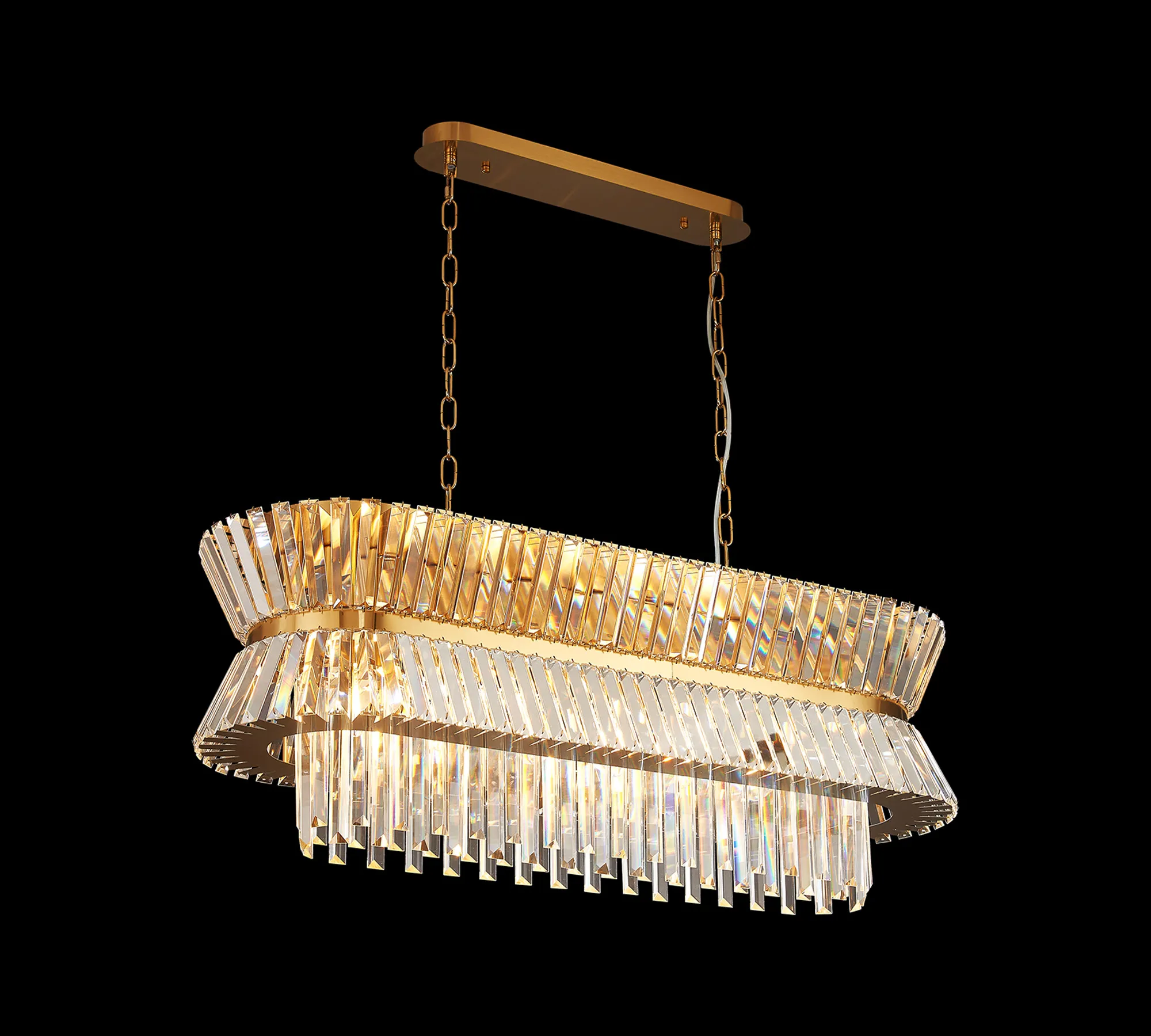 Vienna Brass Crystal Ceiling Lights Diyas Statement Crystal Fittings